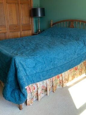 Forest Green Quilted Bedspread - Home Bedding      92”X110”